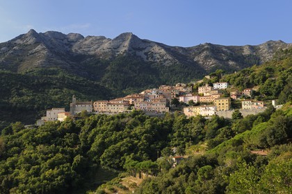 Italy, Tuscany, Elba Island, the perched village of Marciana