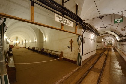 France, Moselle, Veckring, Maginot Line, Hackenberg Fortress, the chapel installed in a gallery