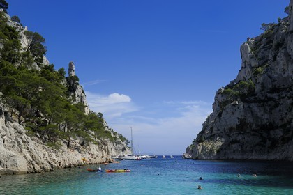 France, Bouches du Rhone, Cassis, En Vau creek (calanque)