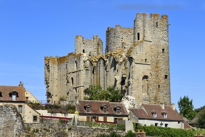 France, Allier (03), former province of Bourbonnais, the 13th century Bourbon l'Archambault castle