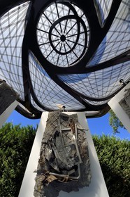 France, Var (83), Le Muy, Fondation Bernar Venet, chapelle imaginée par Frank Stella pour accueillir ses œuvres monumentales