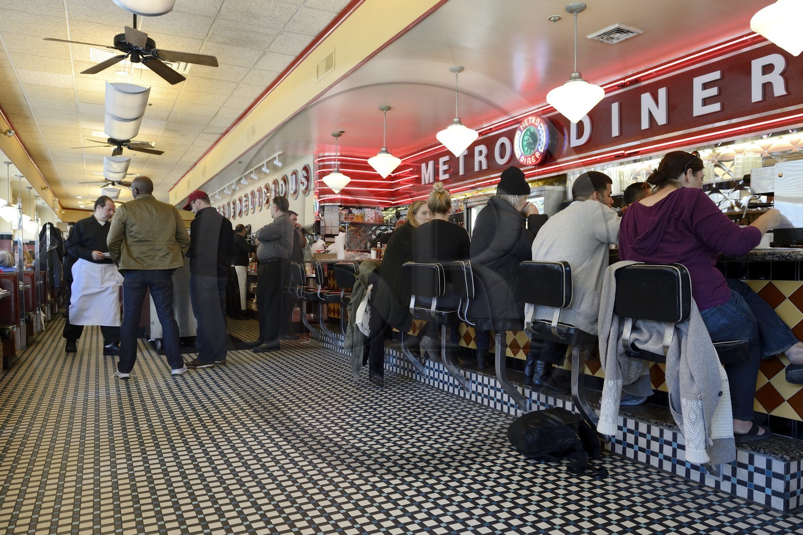 Etats-Unis, New York, Manhattan, Upper West Side, restaurant Diner sur Broadway