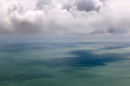 United Kingdom, England, Wales, Irish Sea (aerial view)