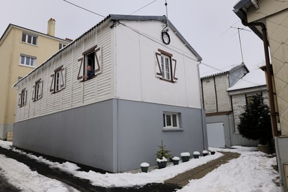 France, Manche (50), Cotentin, Saint-Lô, unique exemplaire restant des barraquements provisoires post bombardements de 1944, Zakari Kostov