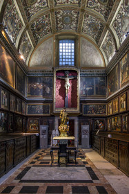 Portugal, Lisbonne, Bairro Alto, église Saint-Roch (Igreja de Sao Roque) du XVIème siècle, la sacristie