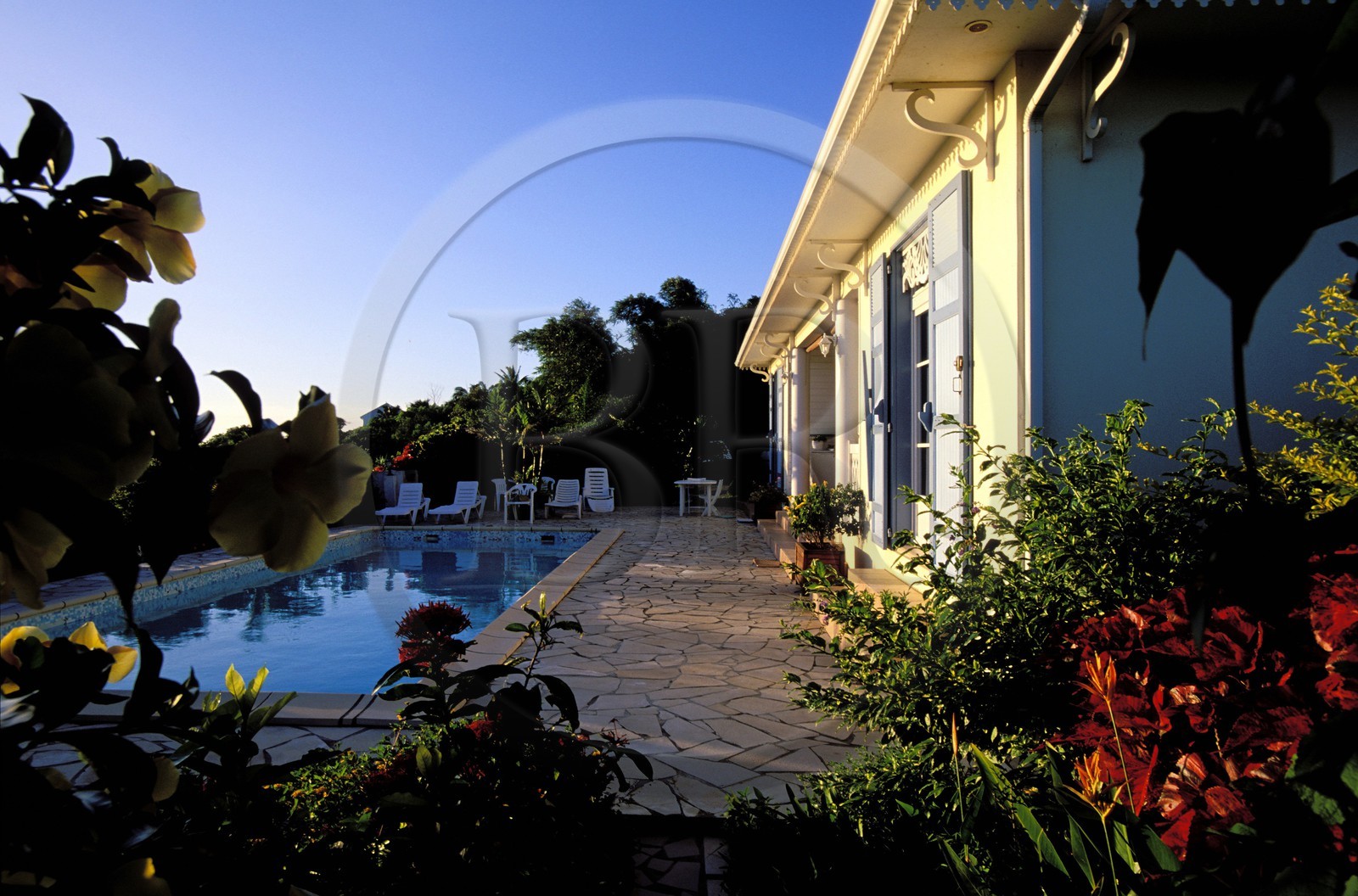 France, île de la Réunion, près de Saint-Pierre, grande Anse, la maison d'hôtes Veremer