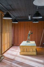 France, Bouches-du-Rhône (13), Marseille, quartier des Goudes, La Friche de l'Escalette, sculptures de l'artiste Germaine Richier, L'Homme-forêt