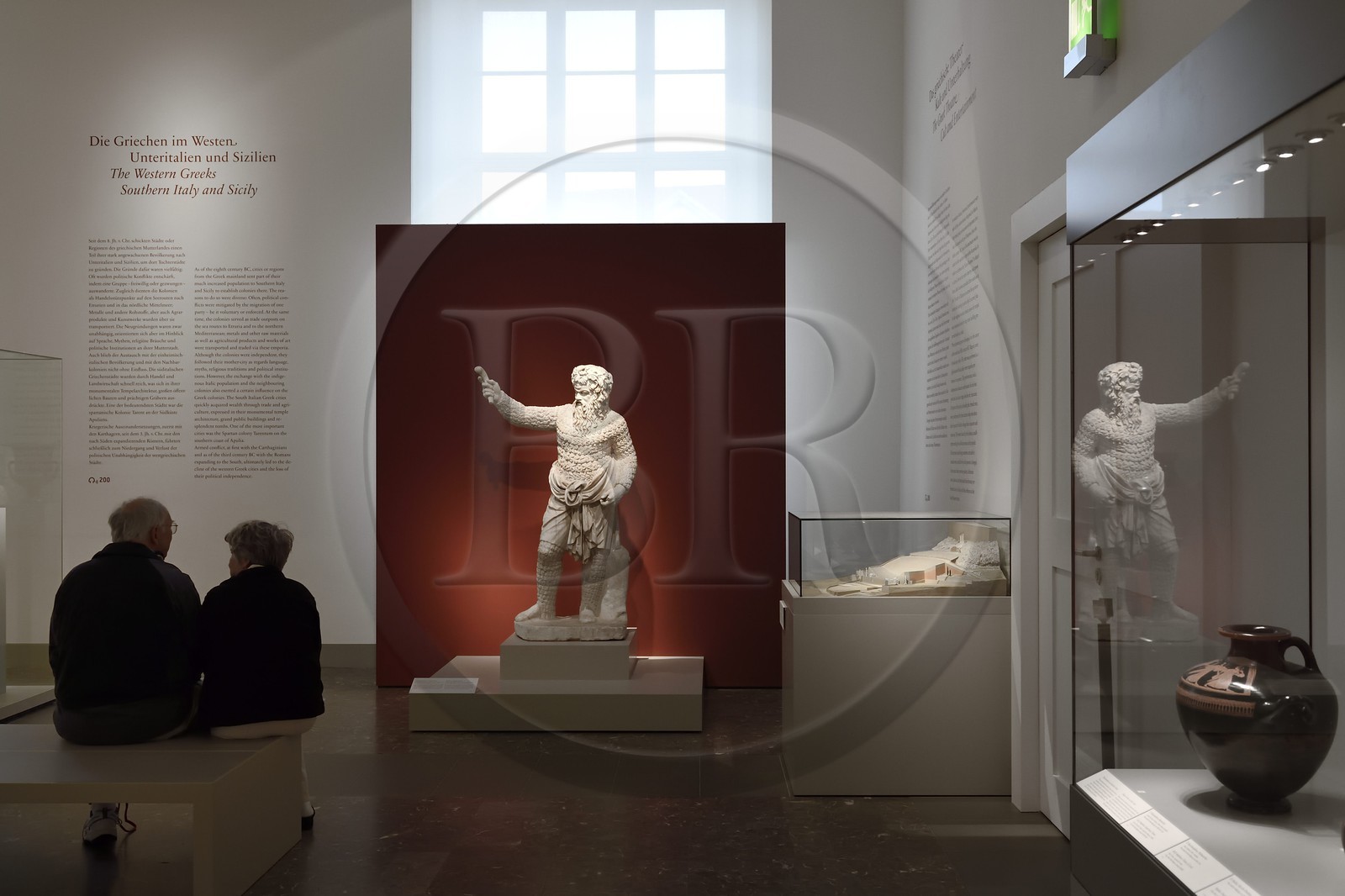 Allemagne, Berlin, l'Ile aux musées, classée Patrimoine Mondial de l'UNESCO, Altes Museum abritant une collection d'oeuvres antiques, Acteur en Papposilenus, Rome vers 100 après JC d'après un originale du IVème siècle avant JC