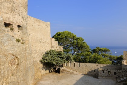France, Var (83), Iles d'Hyères, parc national de Port-Cros, île de Porquerolles, fort de Sainte Agathe