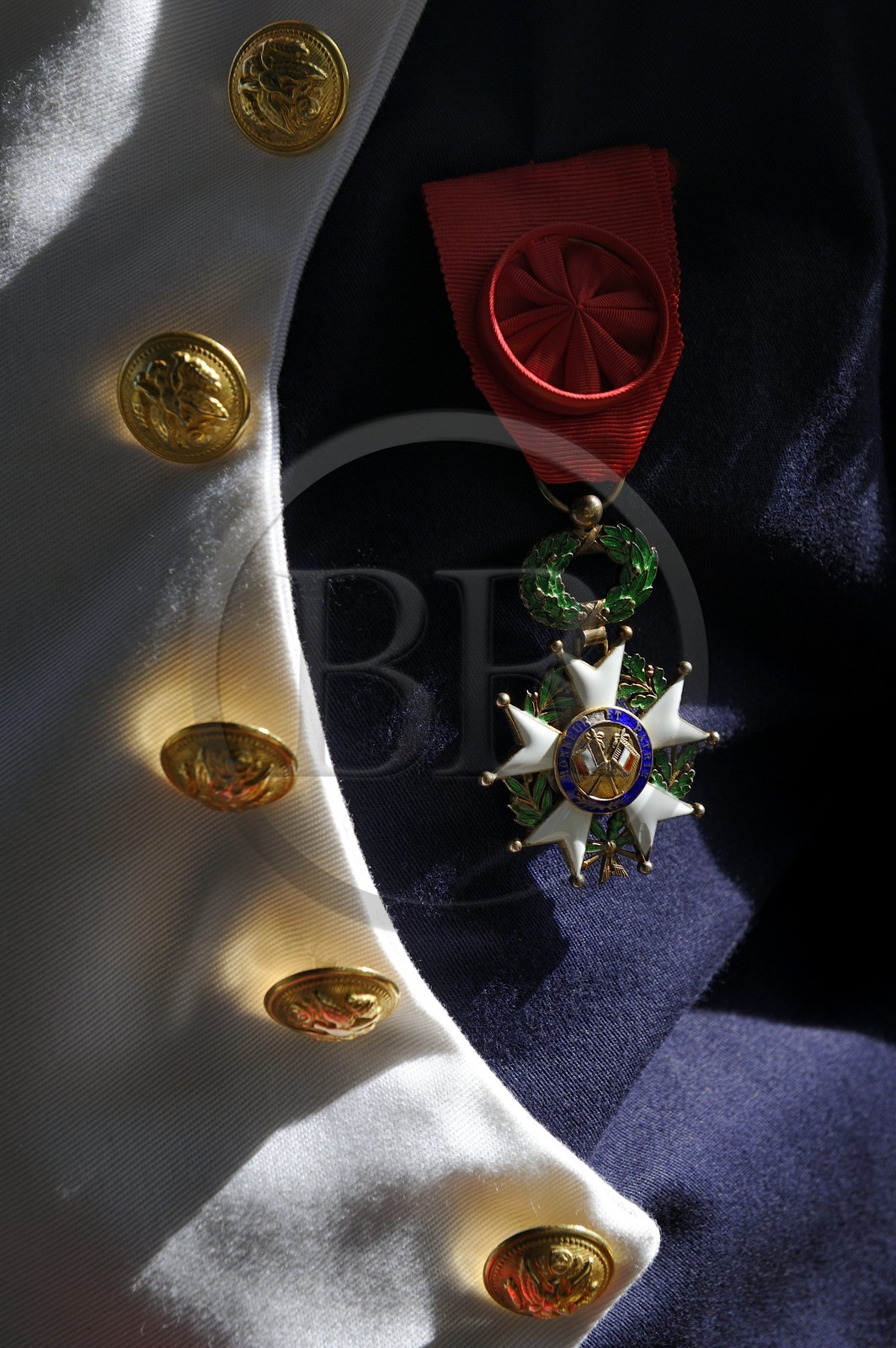 Italie, Toscane, l’Ile d’Elbe, Portoferraio, la légion d'honneur de l'acteur qui joue Napoleon 1er