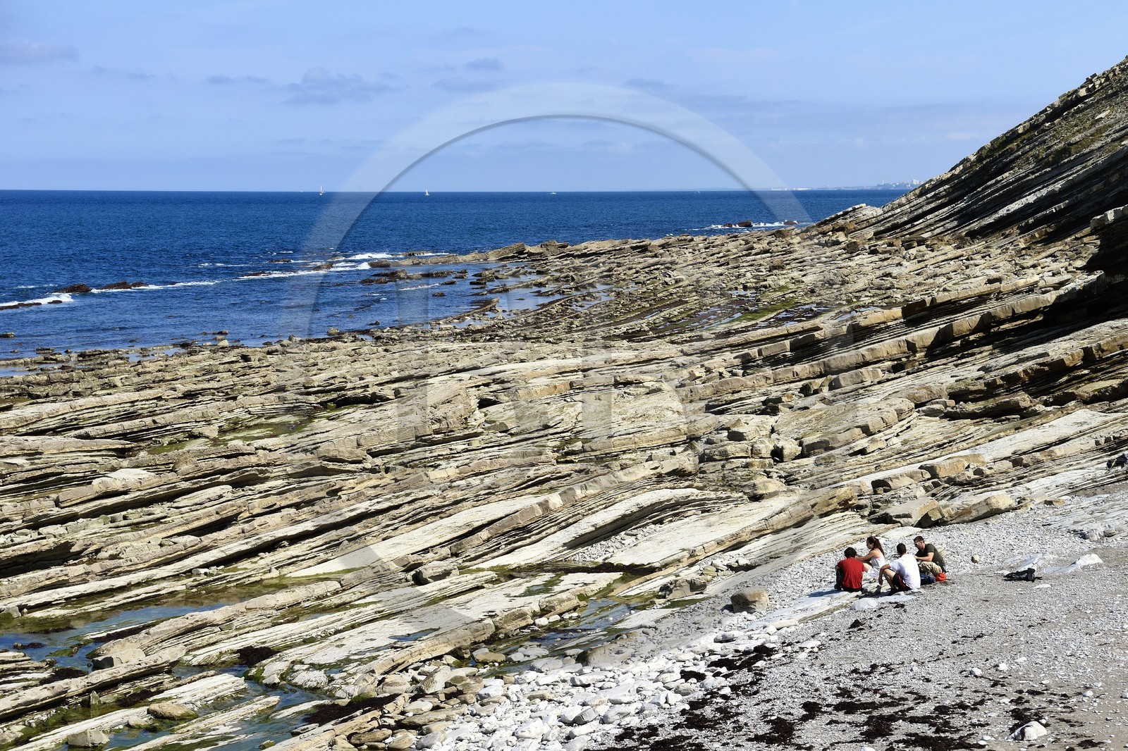 France, Pyrénées-Atlantiques (64), Pays-Basque, la Corniche Basque, Urrugne, la côte Atlantique vers Socoa France, Pyrenees Atlantiques, Basque Country coast, the Basque Corniche, Urrugne, the Atlantic coast towards Socoa