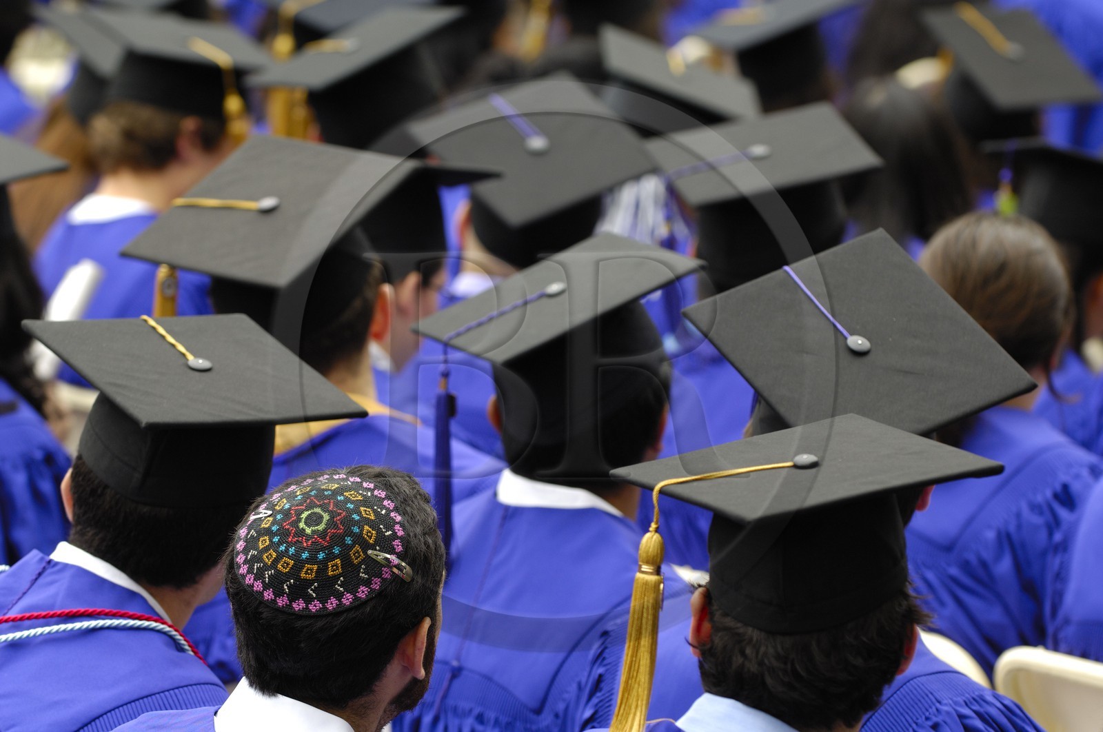 United States, New York, Manhattan, graduations de New York University (NYU) at Washington square