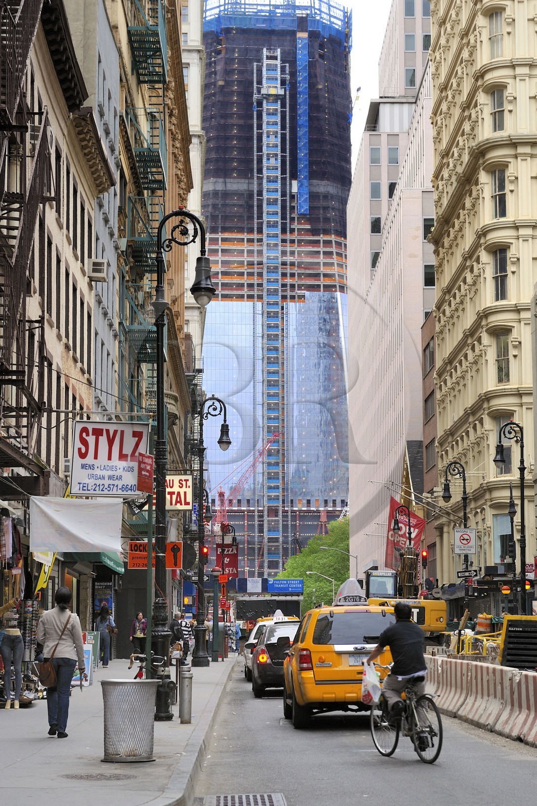 Etats-Unis, New-York, Manhattan, construction du One World Trade Center (Freedom Tower)