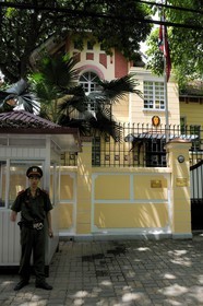 Vietnam, Hanoi, ambassador residence in an old colonial style house