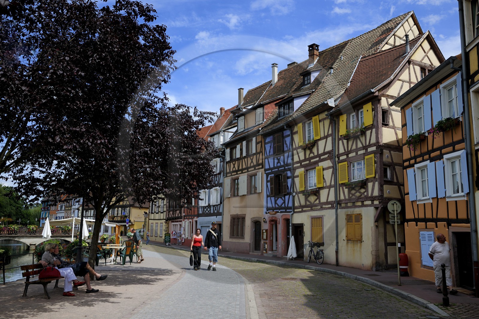France, Haut-Rhin (68), Colmar, quartier de la Krutenau, quai de la Poissonnerie