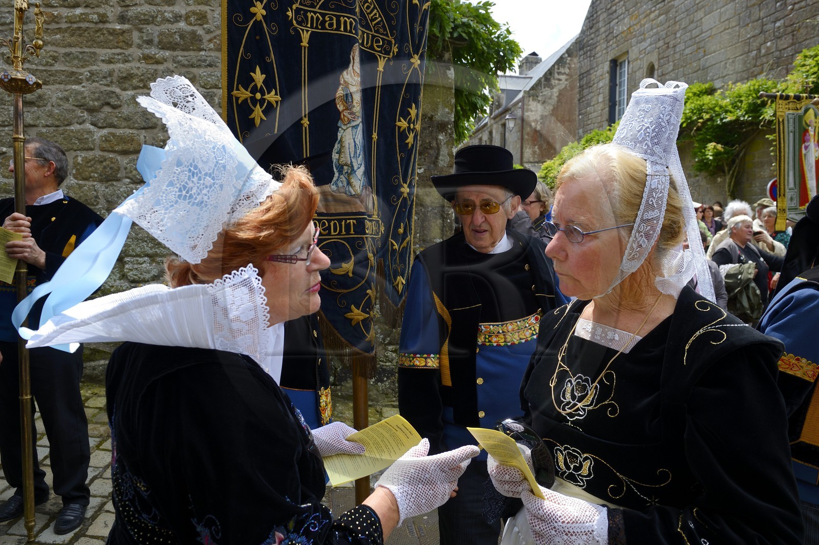 France, Finistère (29), Locronan, procession de la petite Troménie