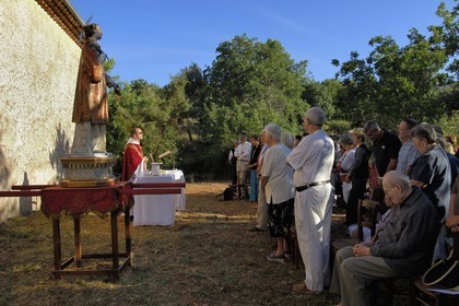 France, Var (83), la Provence Verte, Bras, the Bravade (bravado), procession of Saint Etienne
