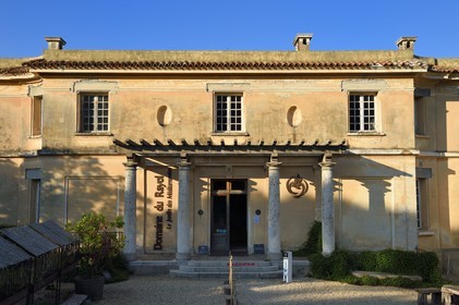 France, Var, Le Rayol Canadel sur Mer, Domaine du Rayol, Conservatoire du Littoral Estate compulsory mention, Jardin des Mediterranees designed by landscaper Gilles Clément, the mansion l'Hôtel de la Mer