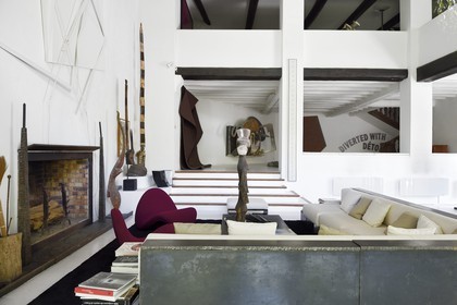 France, Var, Le Muy, Fondation Bernar Venet, the Mill living room