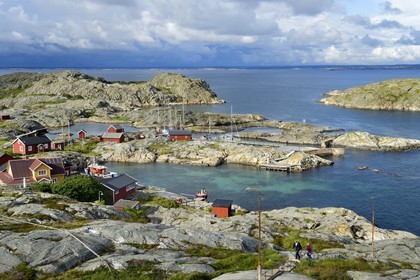 Suède, Västra Götaland, Väderöarna (iles météo) au large de Fjällbacka, le petit port