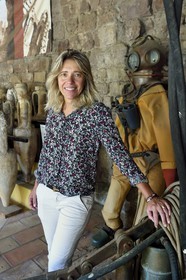 France, Var (83), Saint-Raphaël, Anne Joncheray la conservatrice du musée archéologique de Saint-Raphaël et plongeuse archéologue