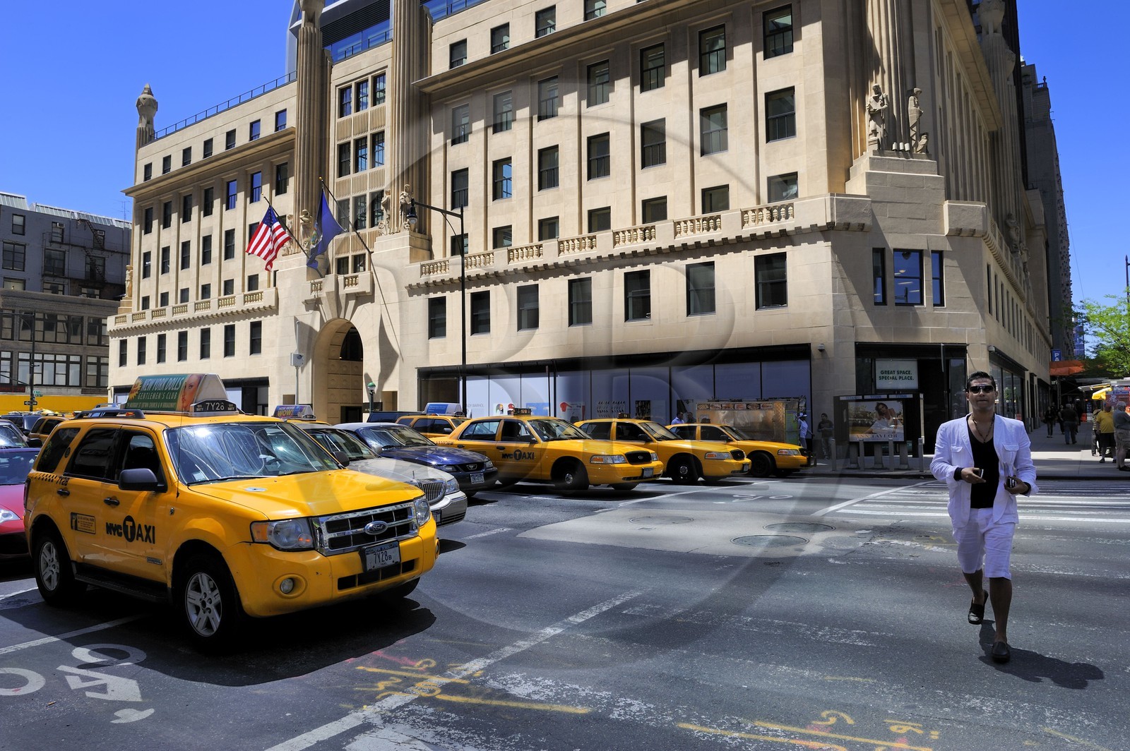 Etats-Unis, New York, Manhattan, Midtown, le Hearst Magazine building (2006) sur la 8th Avenue au 300 West 57th Street