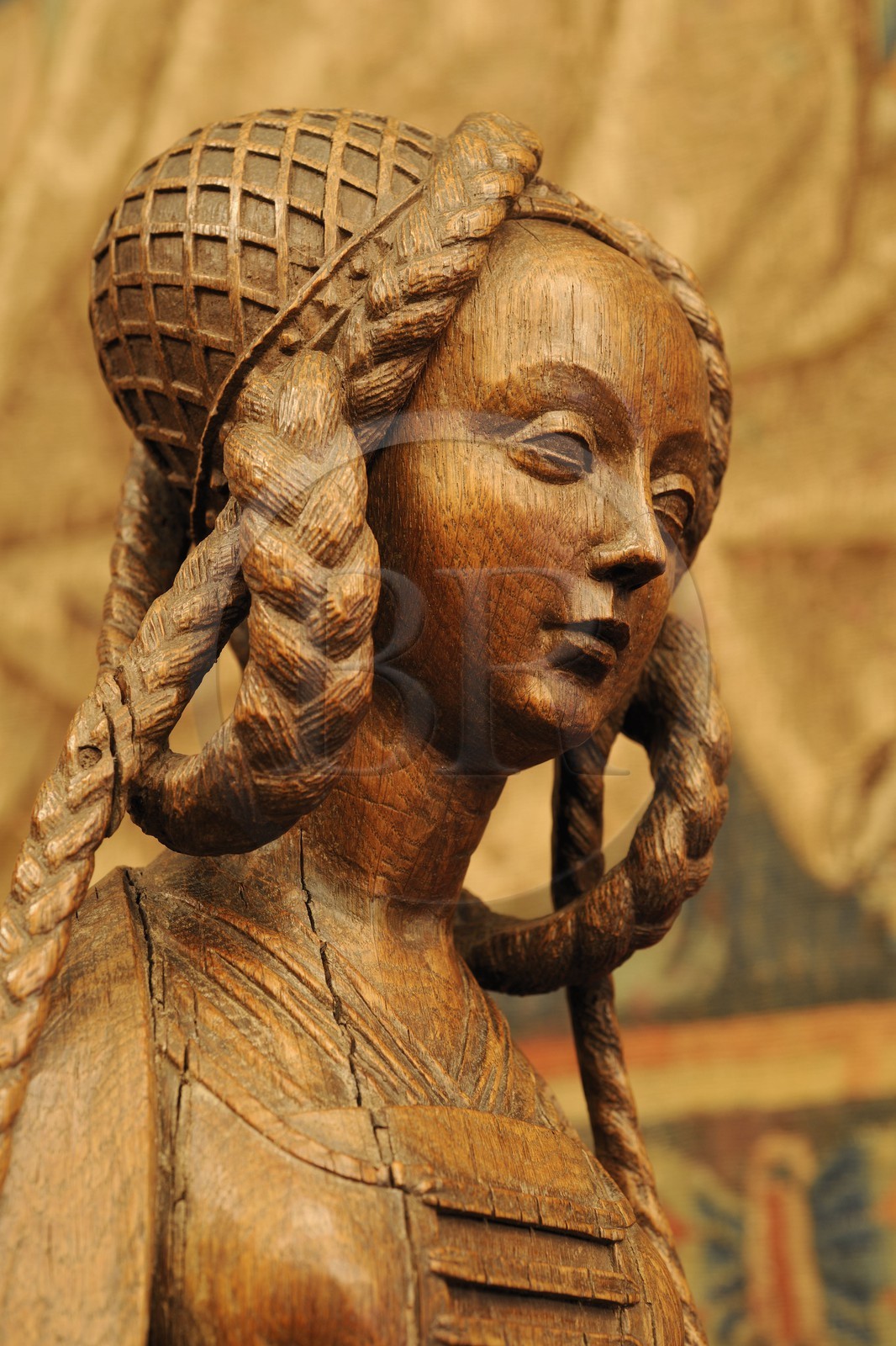France, Paris, Musee du Moyen-Age (Middle Ages Museum), the former Hotel de Cluny, portrait of Saint Mary Magdalena circa 1500