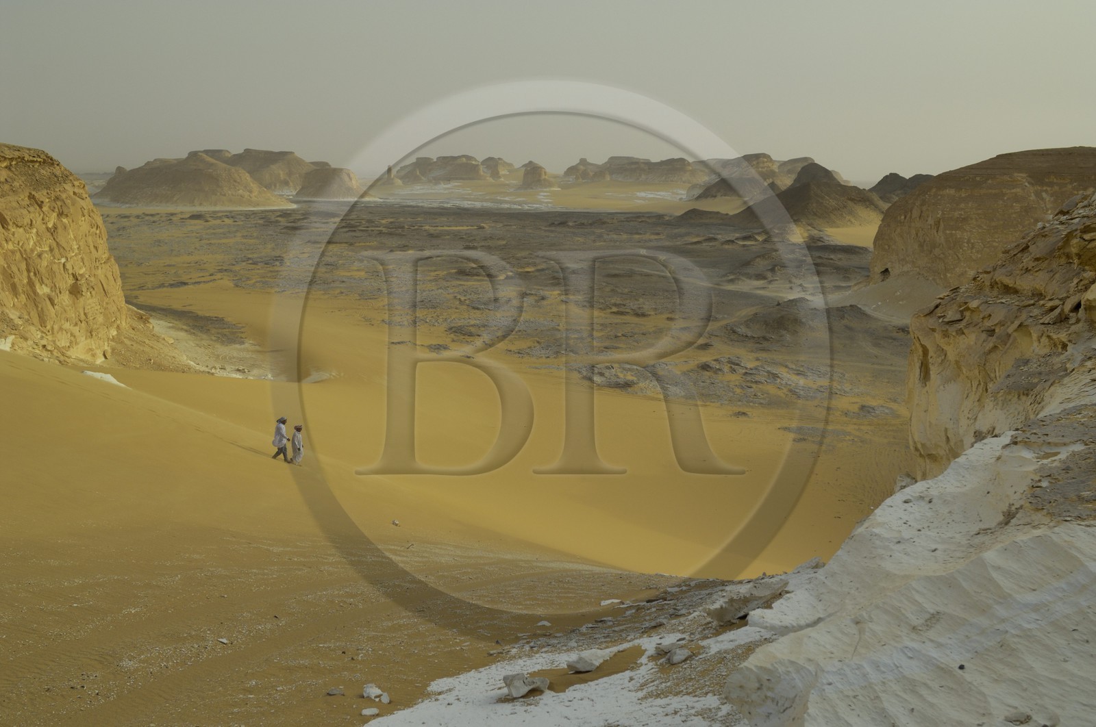 Egypte, désert libyque, le Désert Blanc à Agabat entre Bahareya et Farafra