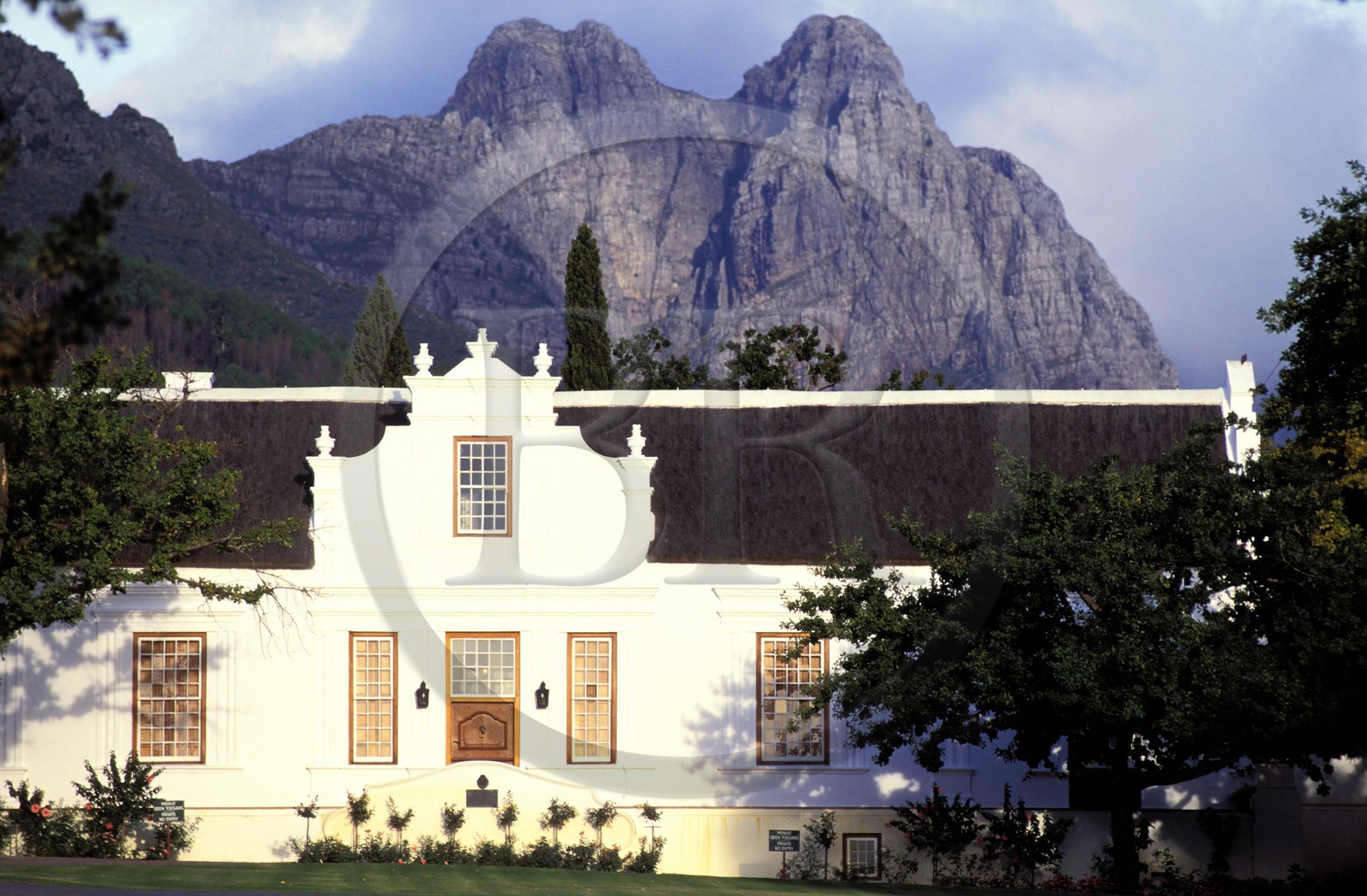 South Africa, Western Cape, a Dutch-architecture house in Stellenbosch