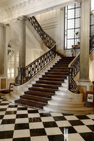 Argentina, Buenos Aires, staircase of the Four Seasons Hotel, La Mansion foyer