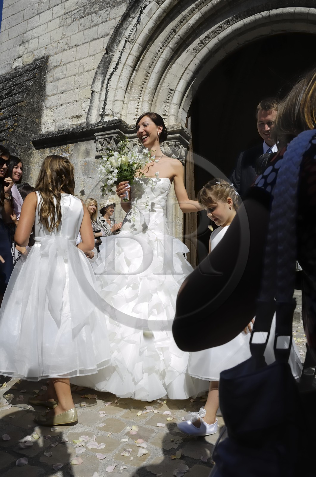 France, Indre et Loire, Loches, wedding day
