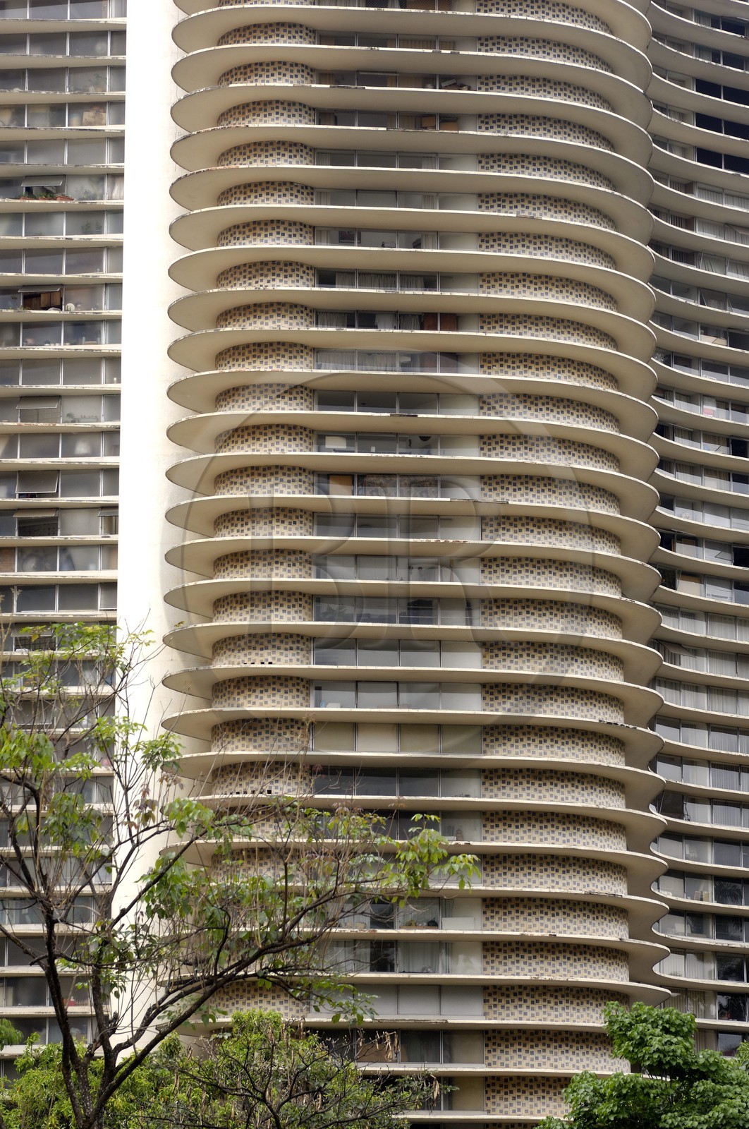Brazil, Minas Gerais state, Belo Horizonte, Libertade Praca (Liberty Square), concrete building built by architect Oscar Niemeyer in 1955