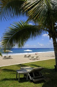 France, île de la Réunion, la Côte Ouest, commune de Saint Gilles les Bains, plage de Boucan Canot, l'hôtel de luxe Le Saint Alexis