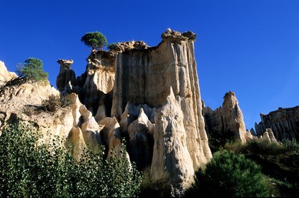 France, Pyrénées-Orientales (66), site des orgues vers îlle-sur-Têt dans le Ribéral