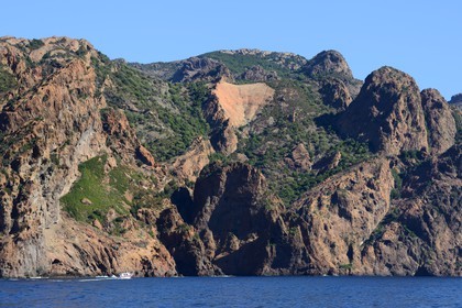France, Corse-du-Sud (2A), Golfe de Porto, classé Patrimoine Mondial de l'UNESCO, Réserve naturelle de Scandola