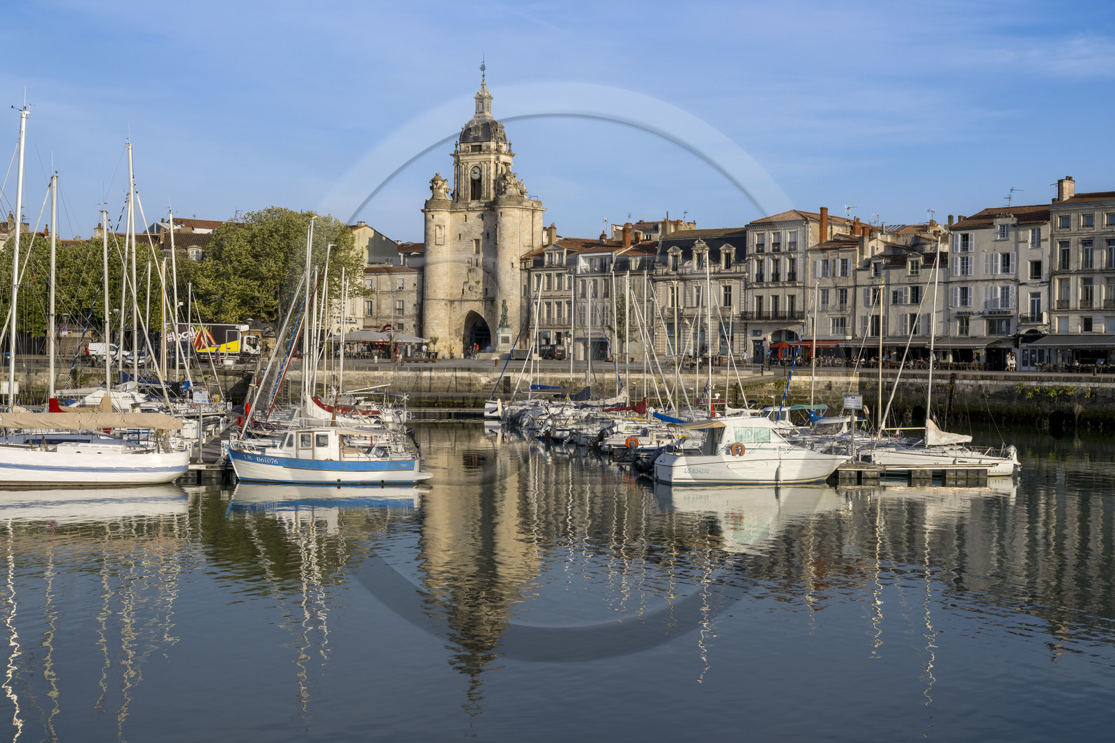 France, Charente Maritime, La Rochelle, the Vieux Port (Old Port) with the Great Clock Gate