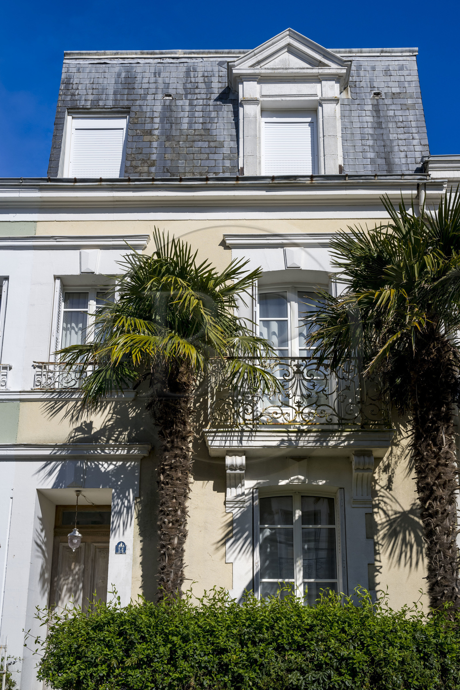 France, Loire-Atlantique (44), Saint-Nazaire, quartier de la Havane non loin du front de mer, épargné par les bombardements de la deuxième guerre mondiale, avec ses villas et ses rues calmes, il raconte la ville des années 1900, avenue de la Havane