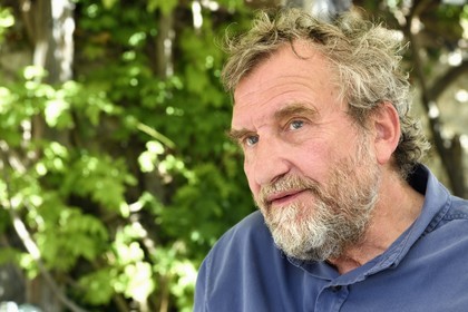 France, Alpes-Maritimes, Saint Paul de Vence, Olivier Kaeppelin President of the International Biennale of Saint-Paul de Vence