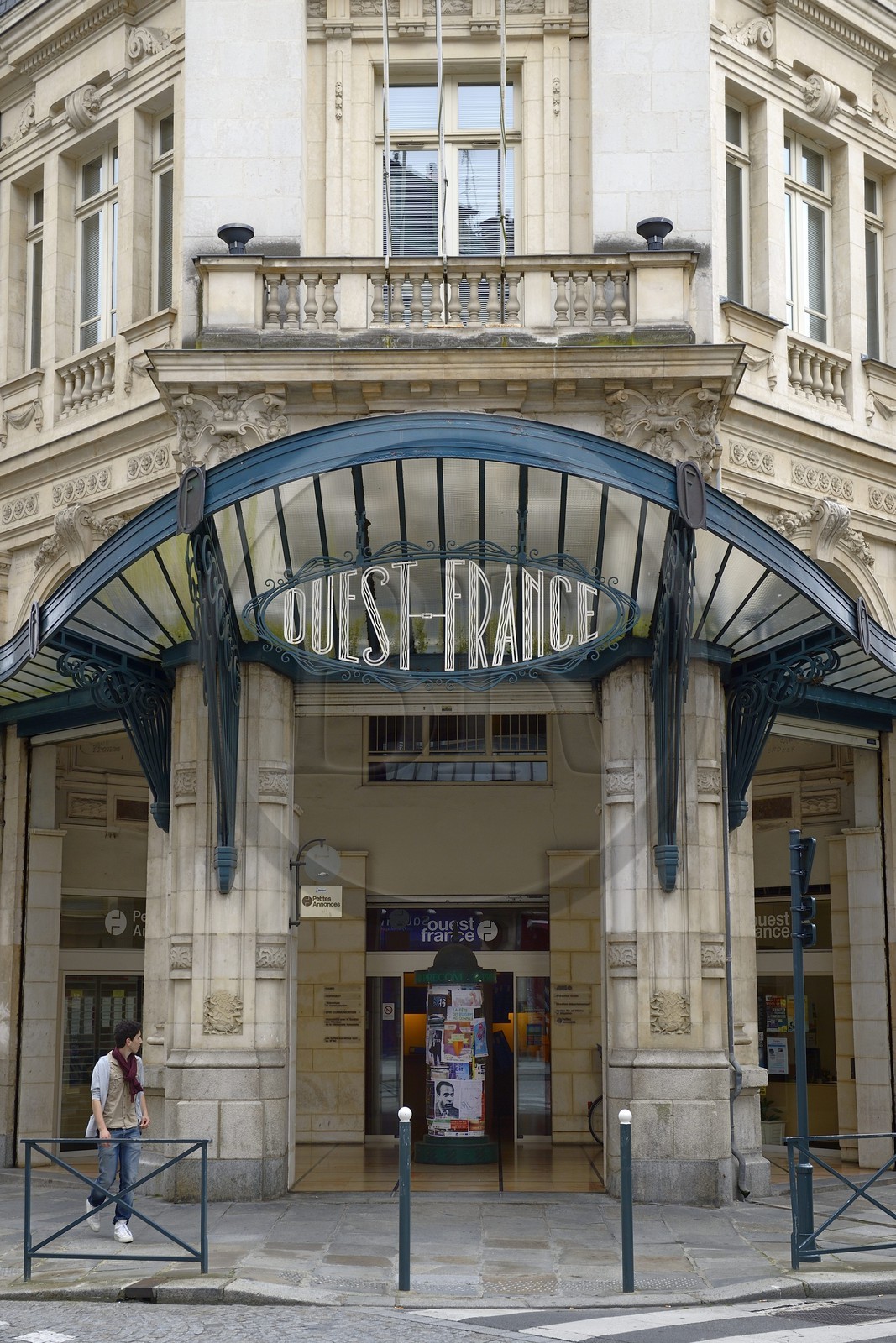 France, Ille-et-Vilaine (35), Rennes, ancienne rédaction locale de Rennes du journal Ouest-France, située rue du Pré-Botté (aujourd’hui renommé Espace Ouest-France et transformé en une salle de conférence)