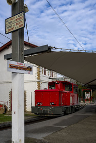 France, Pyrénées-Atlantiques (64), Pays-Basque, Sare, gare du Train de La Rhune
