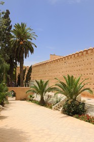 Morocco, Oriental Region, Oujda, the garden of Lalla Meriem park along the walls of the medina