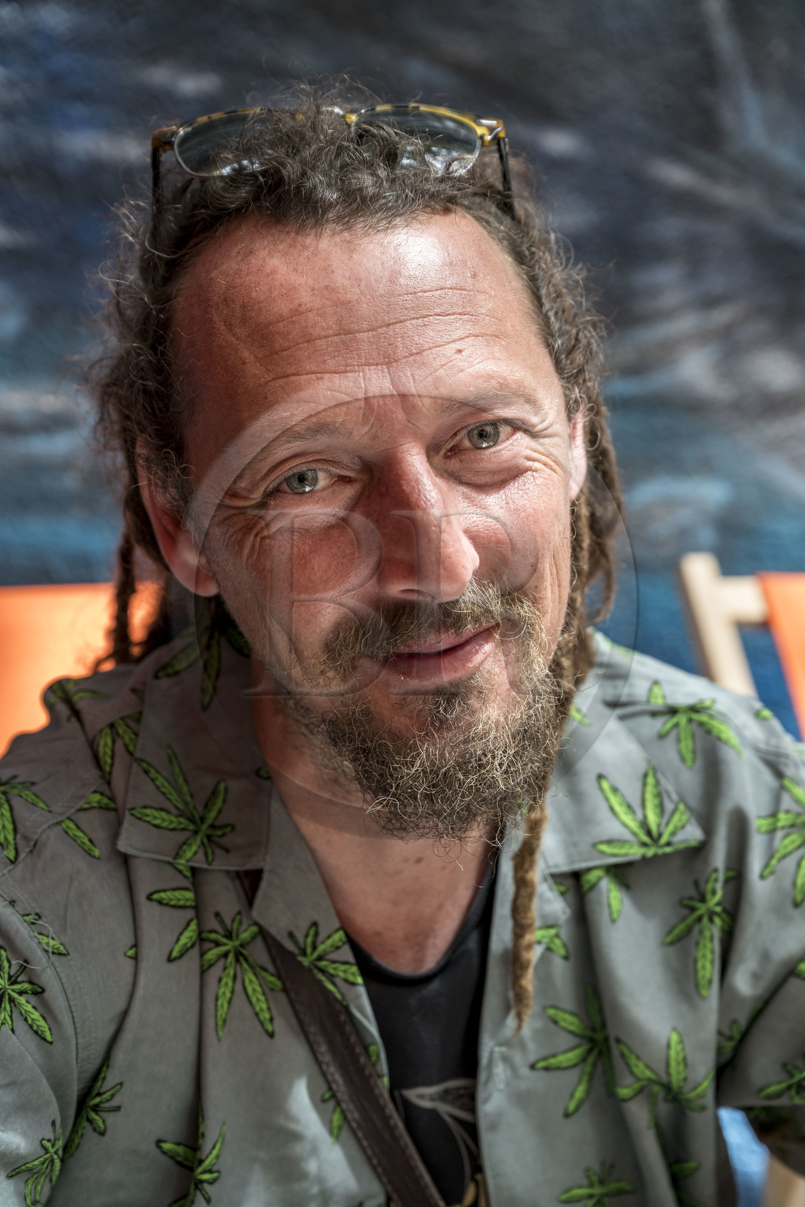 France, Bouches-du-Rhône (13), Marseille, quartier du Panier, le street artiste Loïc Perrel dit Poasson