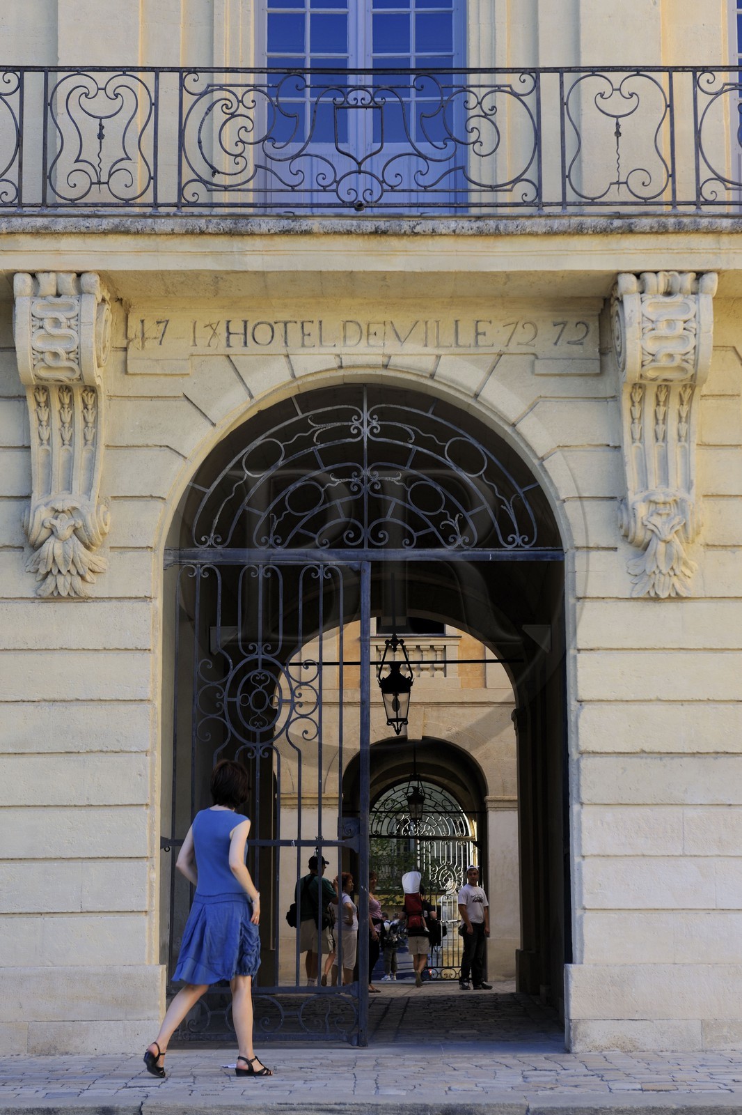 France, Gard (30), Uzès, l'hôtel de ville du 18ème siècle