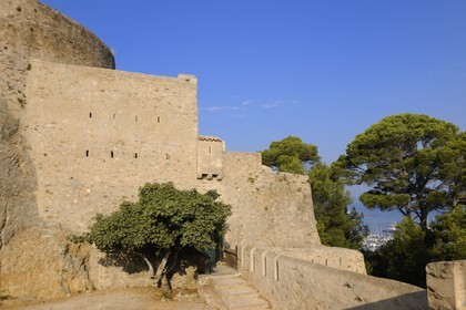 France, Var, Iles d'Hyeres, National Park of Port Cros, ile de Porquerolles, fort of Sainte Agathe