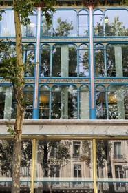 France, Paris (75), facade Art-nouveau de l'ancien grand magasin La Samaritaine de Luxe sur le boulevard des Capucines