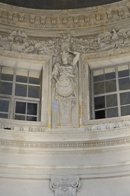 France, Seine-et-Marne (77), Maincy, le château de Vaux-le-Vicomte, détail du le Salon ovale et salle de réception