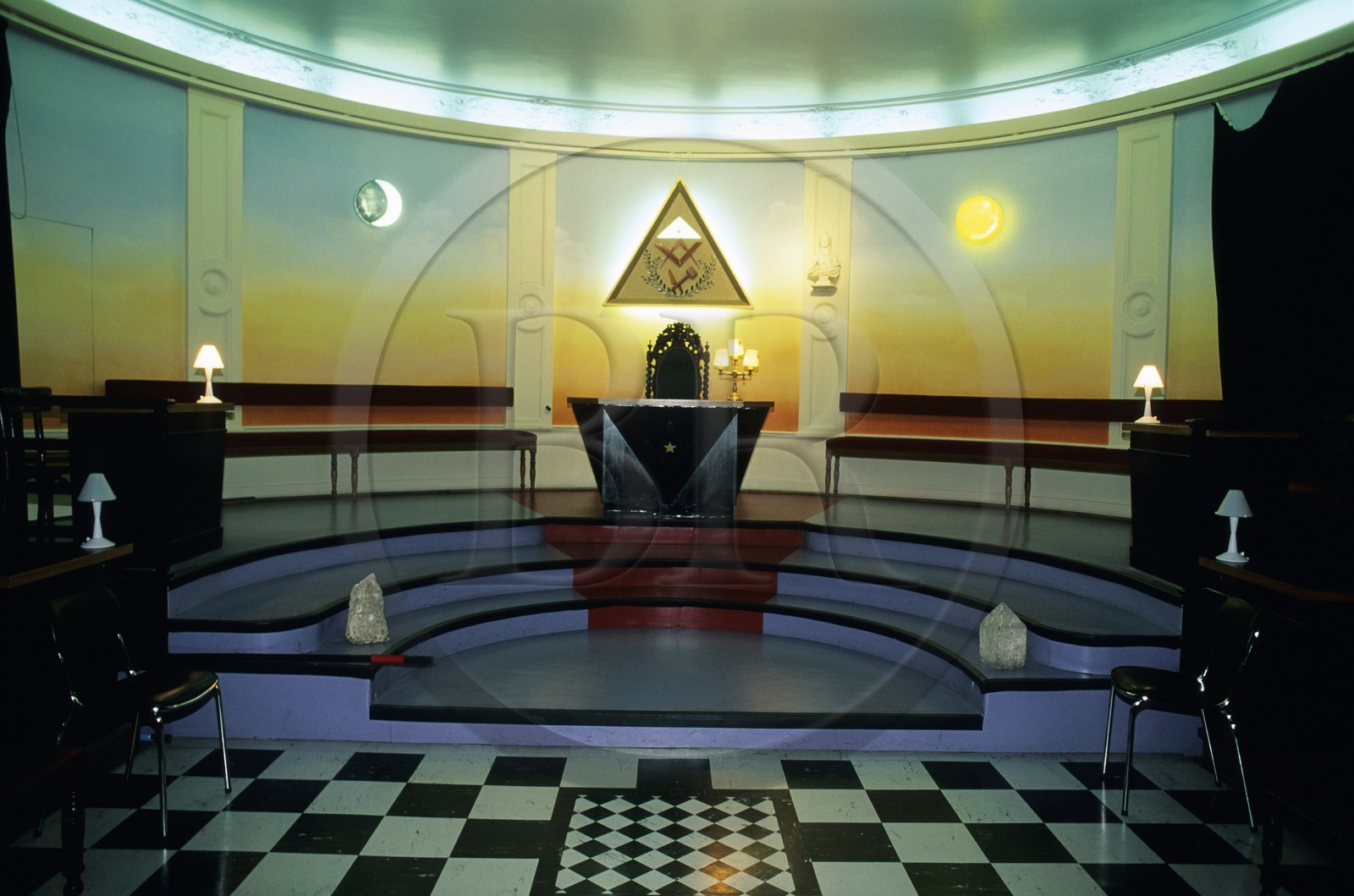 France, Paris (75), rue Cadet, un temple maçonnique au Grand Orient de France