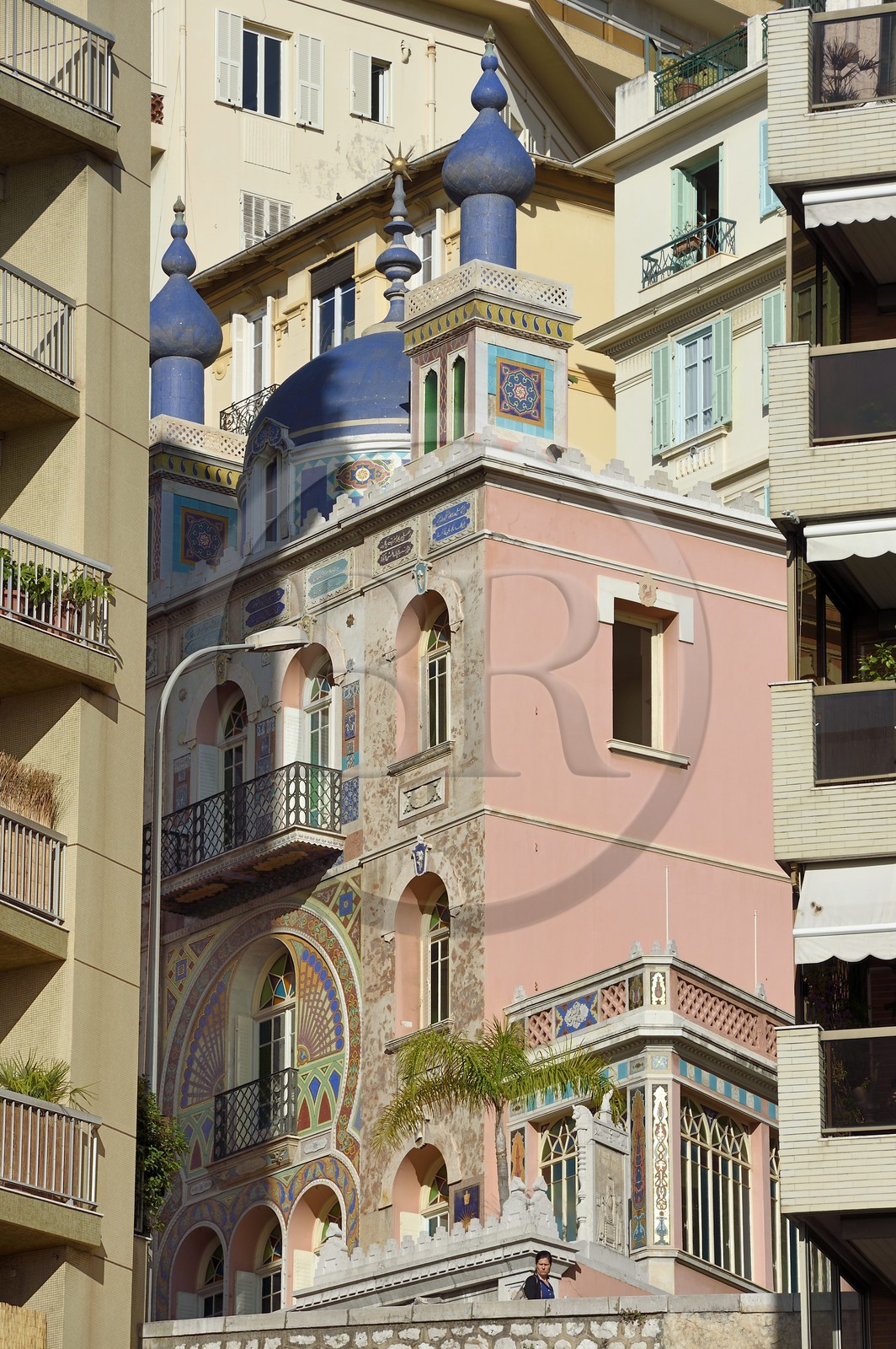 Principality of Monaco, Monaco, Moneghetti district, Villa Danichgah Persian style on the Boulevard du Jardin Exotique
