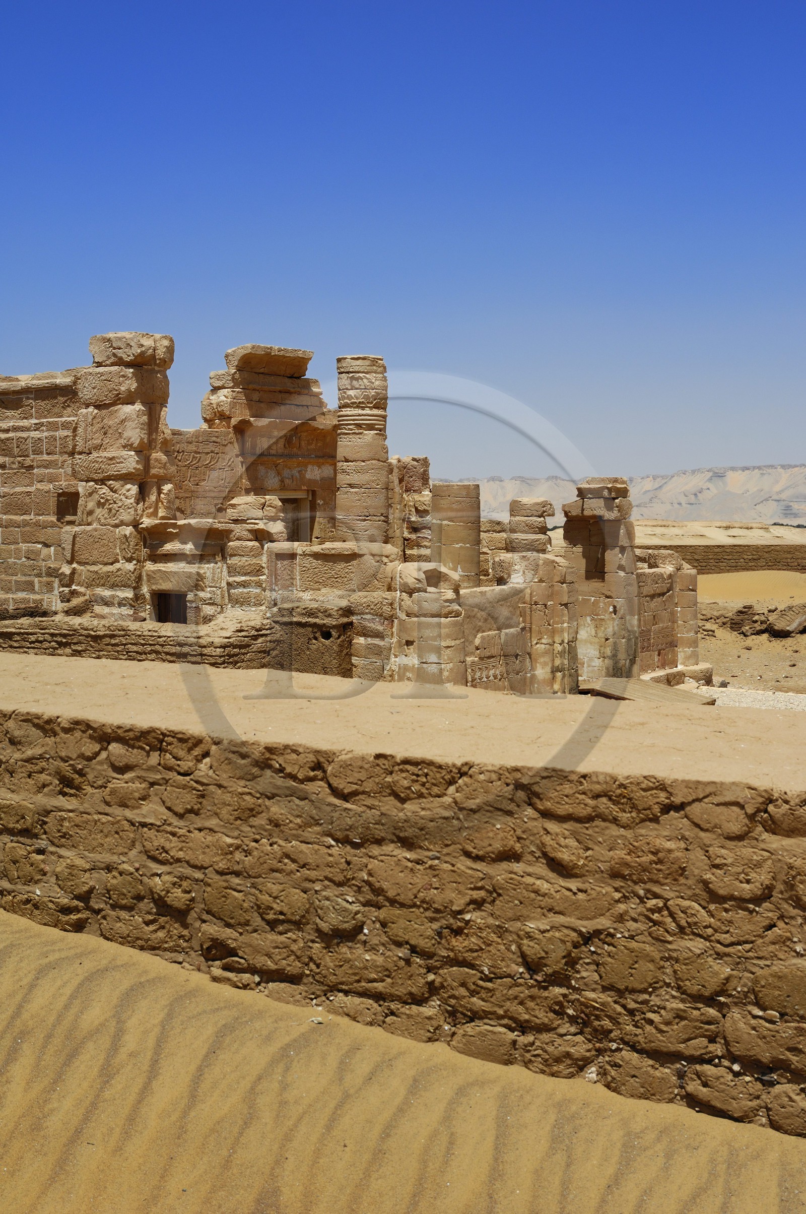 Egypt, Libyan Desert, Dakhla Oasis, Deir Al-Hagar temple