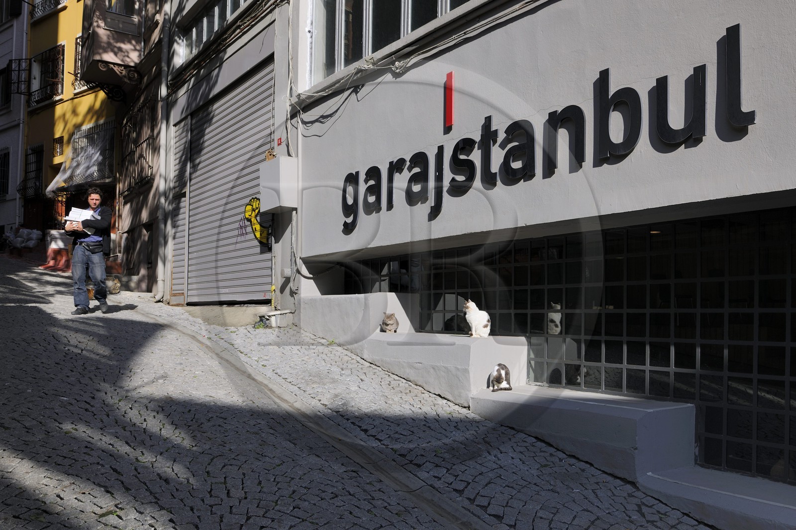 Turquie, Istanbul, quartier de Beyoglu, Garajistanbul, lieu des arts vivants et de la performance